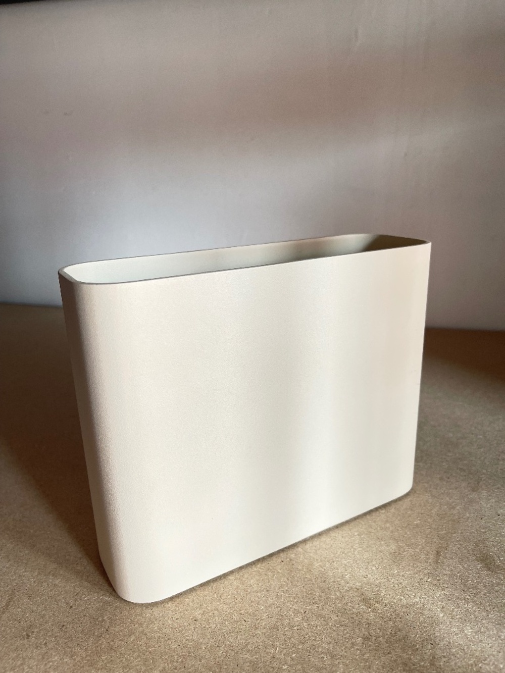 Minimalist Cream Rectangular Organizer